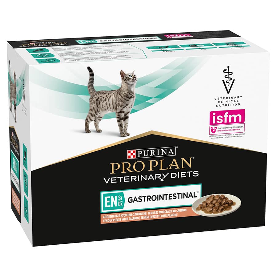 Pro Plan Veterinary Diets EN Gastrointestinal veterinārie konservi kaķiem gremošanai ar lasi 85 g